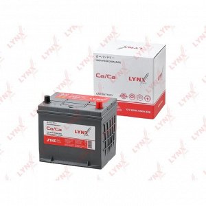 Аккумулятор LYNXauto 75D23L, 65Ач, CCA 550А, необслуживаемый, арт. J16C