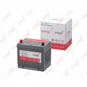 Аккумулятор LYNXauto 65D23R, 60Ач, CCA 500А, необслуживаемый, арт. J13C