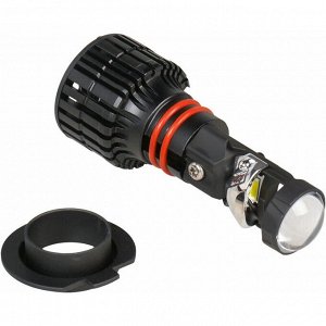 Лампа светодиодная Airline LED Lens H7 (PX26d, T11), 12/24В, 28Вт (соответствует 50Вт), 6500К, комплект 2 шт, арт. AEAR117