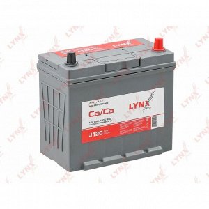 Аккумулятор LYNXauto 55B24L, 45Ач, CCA 440А, необслуживаемый, арт. J12C