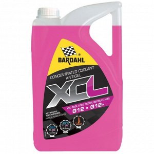 Антифриз Bardahl XCL VW, OAT, G12/G12+, розовый, концентрат, 5л, арт. 7113R