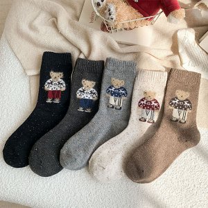 Теплые женские носки (5 пар)