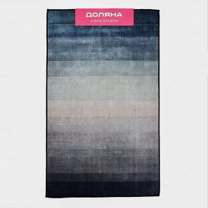 Коврик Доляна «Нега», 60x100 см, цвет серый