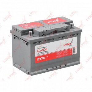 Аккумулятор LYNXauto LN3/L3 L, 74Ач, CCA 660А, необслуживаемый, арт. E17C