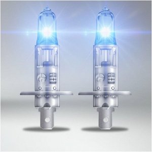Лампа галогенная Osram Cool Blue Intense (Next Gen) H1 (P14.5s, T8), 12В, 55Вт, 5000К, комплект 2 шт, арт. 64150CBNHCB