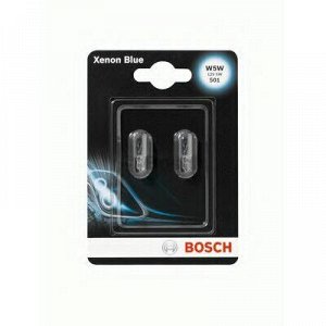 Лампа Bosch Xenon Blue W5W (W2.1x9.5d, T10), 12В, 5Вт, комплект 2 шт