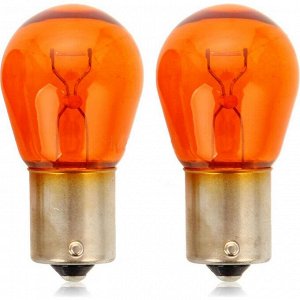 Лампа Osram Original Line PY21W (BAU15s, S25), 12В, 21Вт, оранжевая, комплект 2 шт