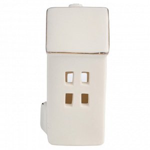 Фарфоровый домик с LED-подсветкой, 12,8 см