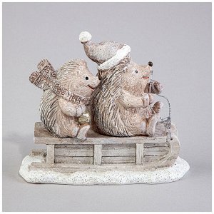 Статуэтка «Ежики» 12x5.5x10 см - Декор для дома