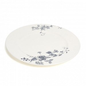 Фарфоровый столовый сервиз Blue Garden на 4 персоны, 26,5 см, 1 шт.