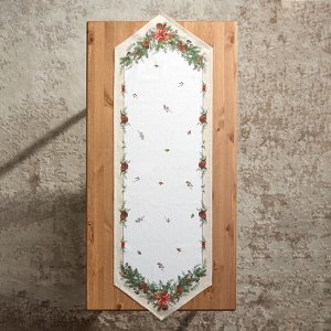 Дорожка для стола Celebration из твиловой хлопковой ткани, бежевый, 45×145 см, 1 шт.