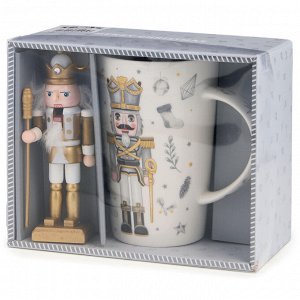 Подарочный набор LEFARD Nutcracker: фарфоровая кружка 385 мл и ёлочная игрушка, 1 шт.