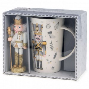 Подарочный набор Lefard Nutcracker: фарфоровая кружка 385 мл и ёлочная игрушка, 1 шт.