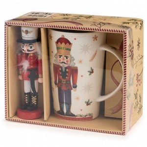 Подарочный набор LEFARD Nutcracker: фарфоровая кружка 385 мл и ёлочная игрушка, 1 шт.