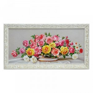 Картина "Букет роз" 40х77 см