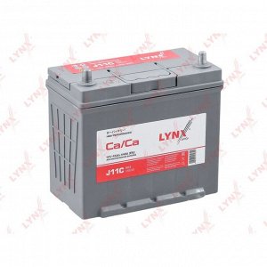 Аккумулятор LYNXauto 55B24R, 45Ач, CCA 440А, необслуживаемый, арт. J11C
