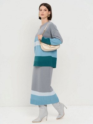 Костюм женский 5252-5072   6300243/221618/4500591/16984 арктика/берег реки/изумруд/осеннее небо