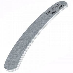 DV Пилка 108-010 профессиональная 180/180 для ногтей /серая/ бумеранг 1*100шт