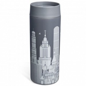 Термокружка CITY 350 мл — нержавеющая сталь 18/10, вакуумная, сохраняет тепло