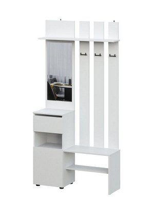 Прихожая «Токио», 1001x348x1999 мм, цвет белый
