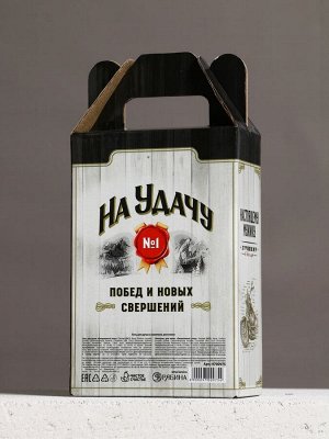 Подарочный набор «На удачу»: гель для душа и шампунь для волос виски, 2x250 мл, Чистое счастье