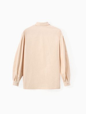 Рубашка женская с объёмными рукавами MINAKU: Casual Collection, молочный