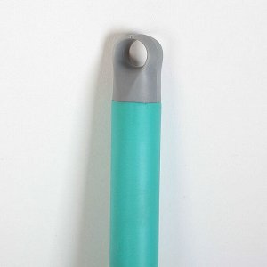 Швабра с отжимом Доляна, стальная ручка 131 см, насадка из микрофибры, цвет МИКС