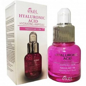 Увлажняющая ампульная сыворотка для лица с гиалуроновой кислотой Hyaluronic Acid Hydrating Ampoule 100%, 30 мл.