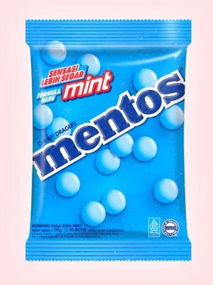 Жевательные конфеты Mentos Mint со вкусом мяты 135 гр