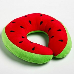 Детская подушка для путешествий «Арбуз», цвет зеленый