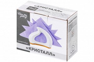 Салфетница "Кристалл" на деревянной подставке, 12,5x5x10 см