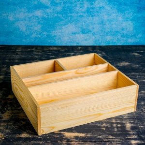 Ящик деревянный 34.5x30x10 см подарочный комодик