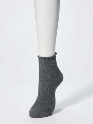 UNIQLO Heattech - женские термо-носки с рюшами
