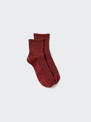 UNIQLO Heattech - женские термо-носки с рюшами