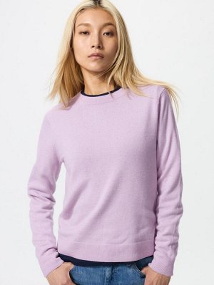 UNIQLO - кашемировый свитер с круглым вырезом