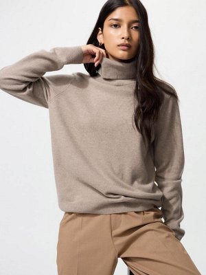 UNIQLO - кашемировый свитер с круглым вырезом