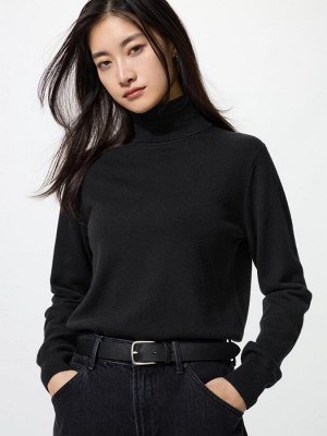 UNIQLO - кашемировый свитер с высоким воротником