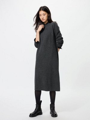 UNIQLO - теплое мягкое платье из пряжи суфле - увеличенная длина