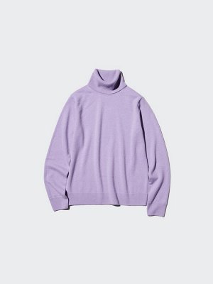 UNIQLO - кашемировый свитер с высоким воротником