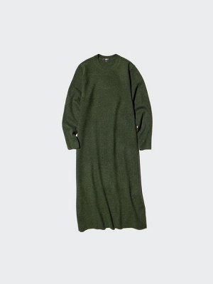 UNIQLO - теплое мягкое платье из пряжи суфле - увеличенная длина