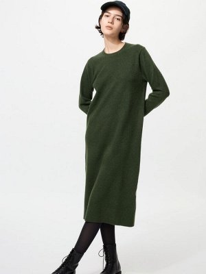 UNIQLO - теплое мягкое платье из пряжи суфле - увеличенная длина