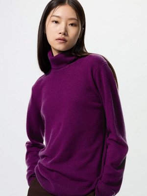 UNIQLO - кашемировый свитер с высоким воротником