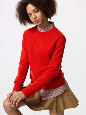UNIQLO - кашемировый свитер с круглым вырезом