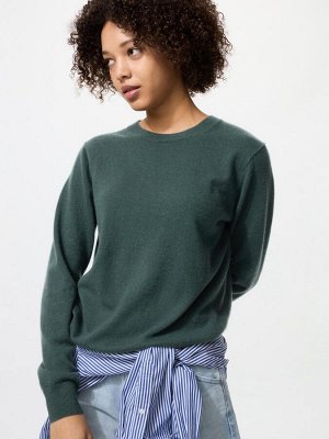 UNIQLO - кашемировый свитер с круглым вырезом