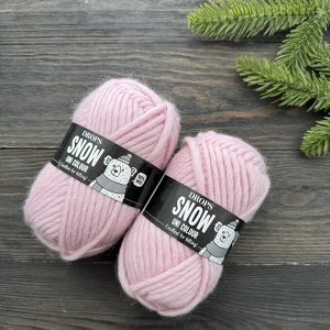 Пряжа Шерсть 100%, 50 гр/50 м Snow Drops