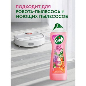 NEW ! Cif Сиф гель-концентрат средство для мытья пола Антипыль Садовые цветы и грейпфрут 750 мл
