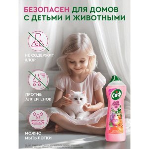 NEW ! Cif Сиф гель-концентрат средство для мытья пола Антипыль Садовые цветы и грейпфрут 750 мл