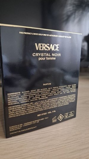 Духи Versace Crystal Noir pour femme 90 ml