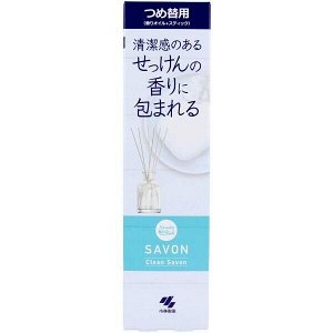 Ароматический диффузор "Kobayashi CLEAN SAVON" «Море» (наполнитель + палочки) 70 мл