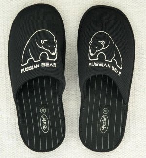 Тапочки мужские с анатомической стелькой "RUSSIAN BEAR"